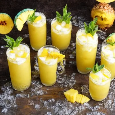 Frosty pineapple