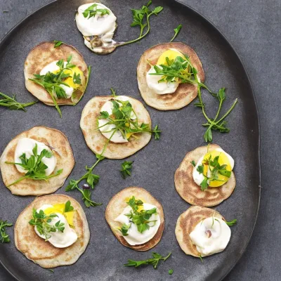 Blinis med ansjoser