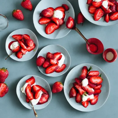 Marinerede jordbær med mascarpone