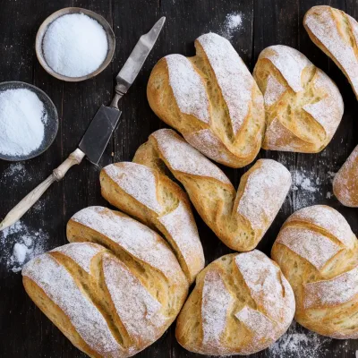 Kuvertbrød med salt