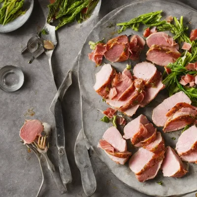 Svinemørbrad med parmaskinke