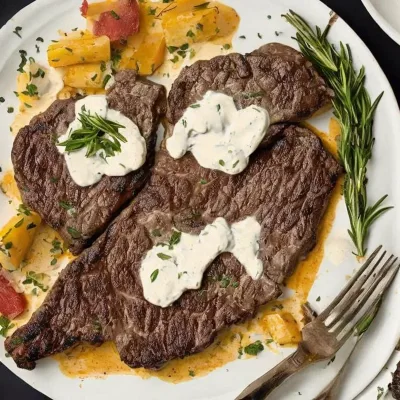 Wenø steak i fløde