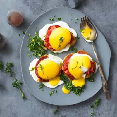 Æg benedict med hollandaise