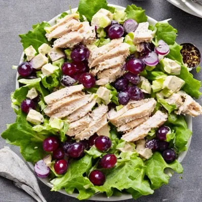 Kyllingesalat med vindruer