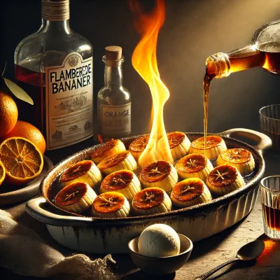 Flamberede bananer