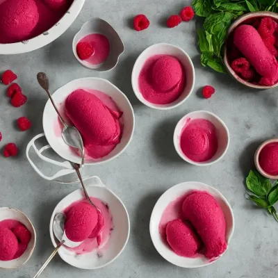Hindbærsorbet