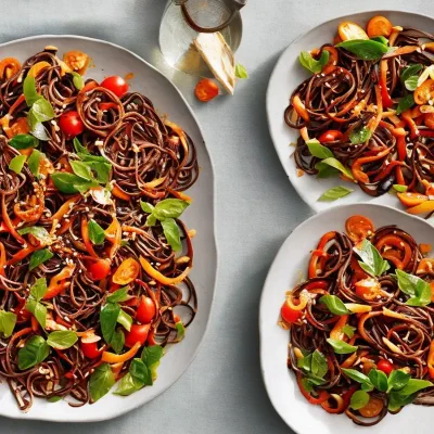 Sort pastasalat med rød karry