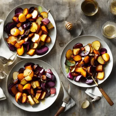 Rodfrugter med balsamico og honning