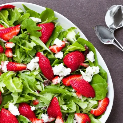 Jordbærsalat a la cæsar
