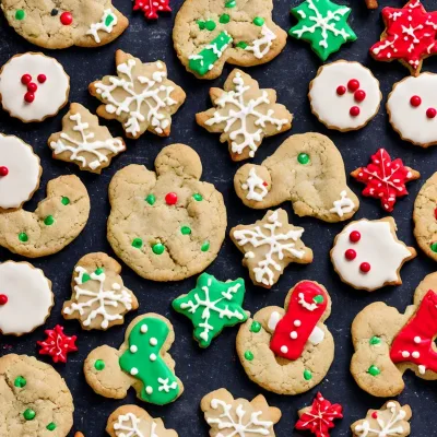 Store julecookies