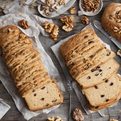 Valnøddebrød med rosiner