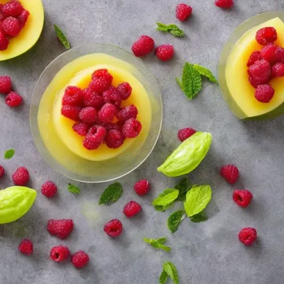 Melon med hindbær