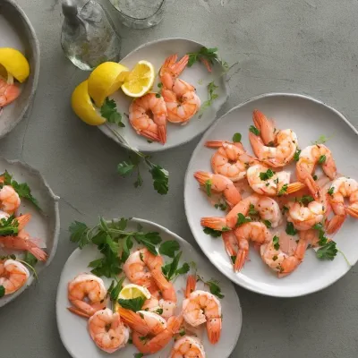Lakse og rejecocktail
