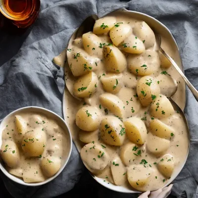Flødekartofler i whiskeysauce