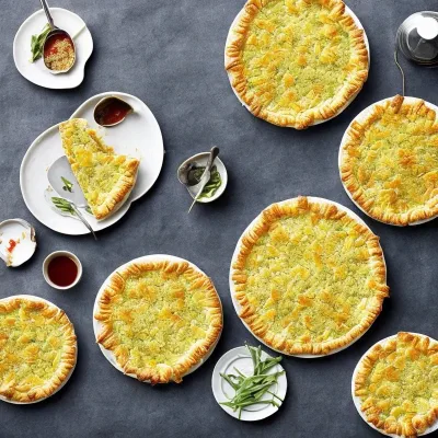 Grøntsagspie med sprød sesamoverflade