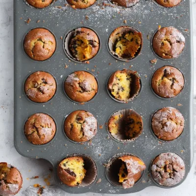 Julemuffins med chokolade og appelsin