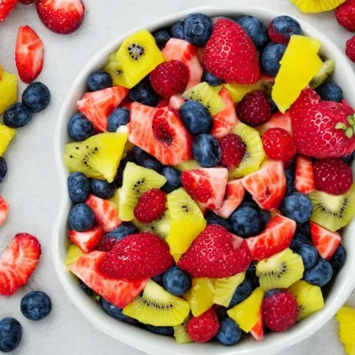 Fedtfattig frugtsalat