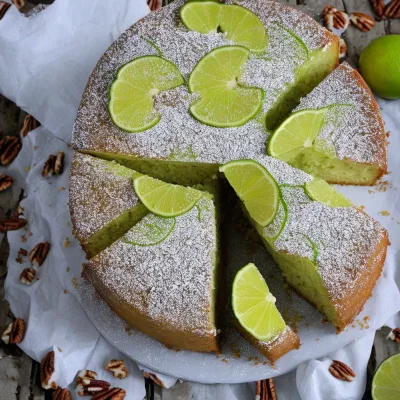 Limekage med pekannødder