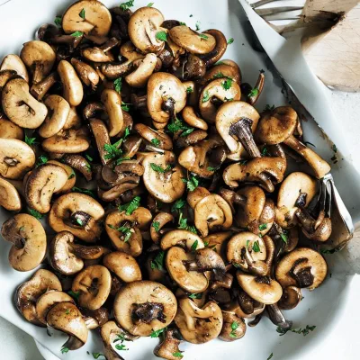 Smørristede champignon