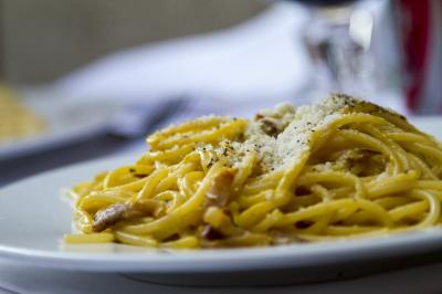 Spaghetti a la carbonara